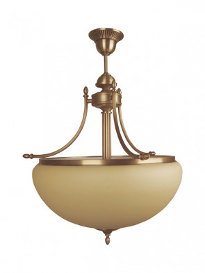 Lampa, ampla Wenus - 3 płomienna ampla mosiężna.