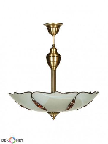 Lampa Rubin ampla -  2 płomienna lampa sufitowa z mosiądzu.
