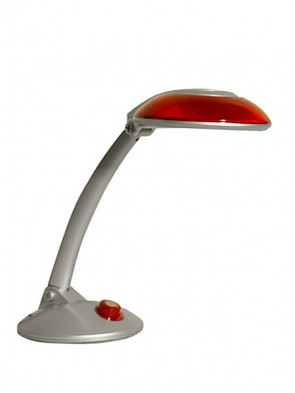 Lampa biurkowa MT3127, czerwona z mocną świetlówką