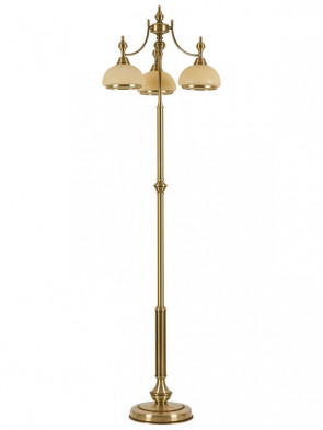 Lampa podłogowa Palermo -  3 płomienna lampa mosiężna
