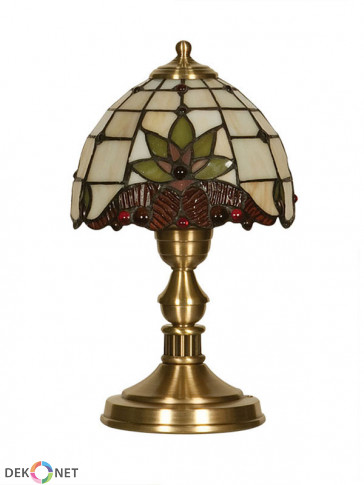 Lampa stołowa Atos -  1 płomienna lampa stołowa z mosiądzu, oprawki E27.