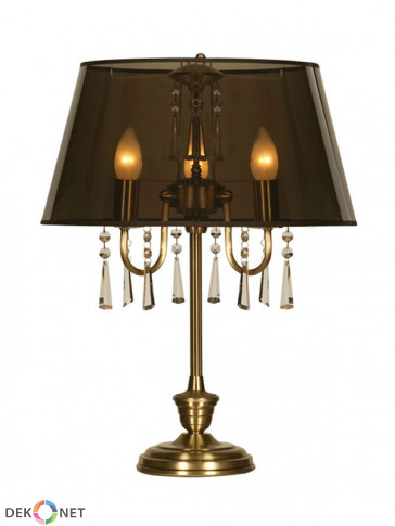 Lampa stołowa Luiza -  3 płomienna lampa stołowa z abażurem.