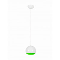 Lampa wisząca BALL WHITE-GREEN FLUO I