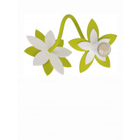 Kinkiet/Lampa sufitowa FLOWERS GREEN I